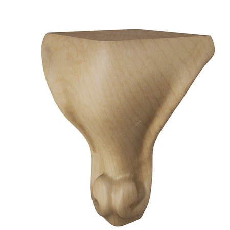 Designs Of Distinction Queen Anne Scroll Bun Foot - Hard Maple 01709010HM1